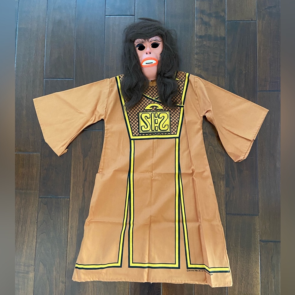 Planet of the Apes, Lisa, 1973 Vintage Halloween Costume, Size 8-10 Med Kids